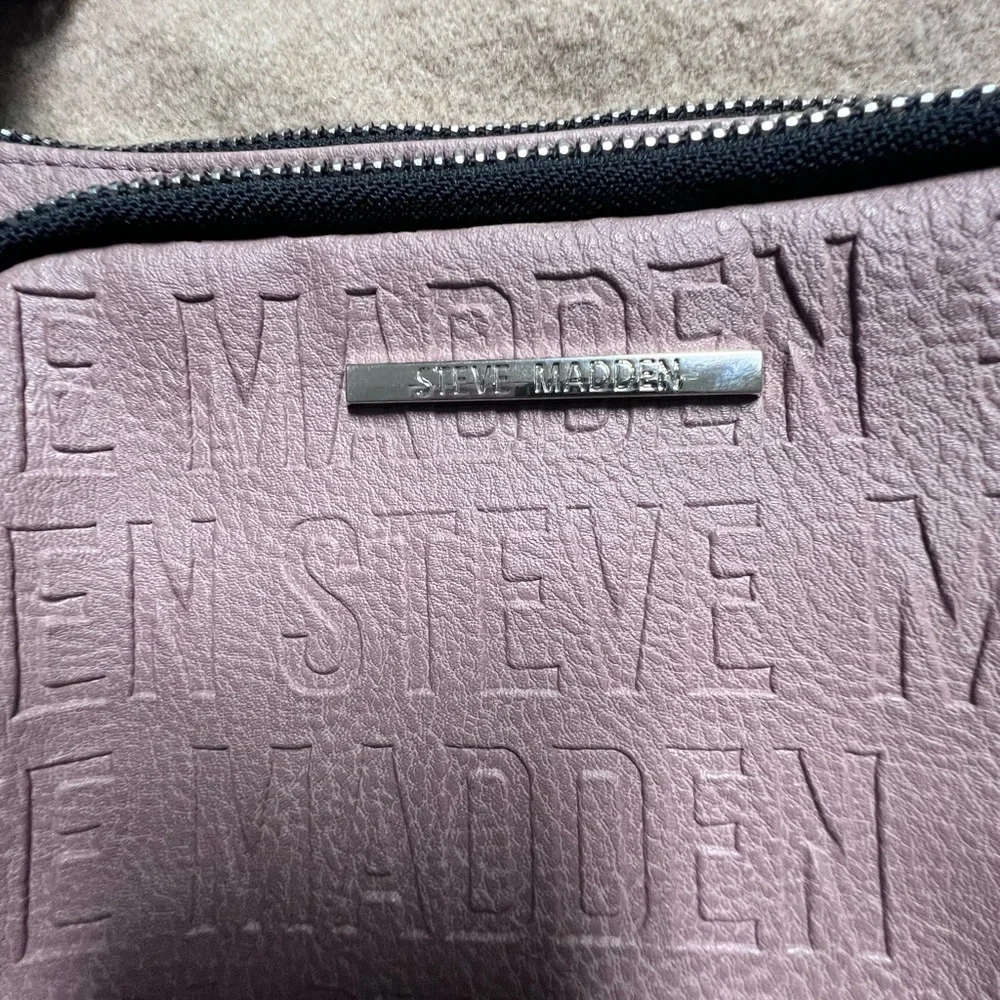 Steve Madden Blush Pink Embossed Messenger Bag